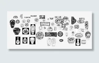 古纹样图案矢量