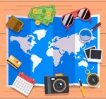 旅行物品矢量ai矢量模版下载
