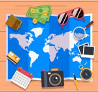 旅行物品矢量