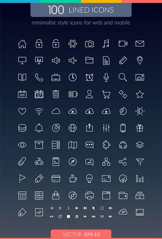 简约图标,免抠元素