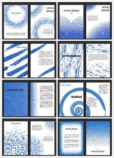 水彩墨点宣传册