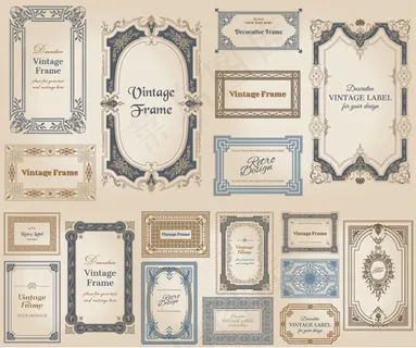 花纹边框矢量 花纹边框矢量