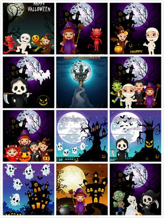 万圣节创意矢量