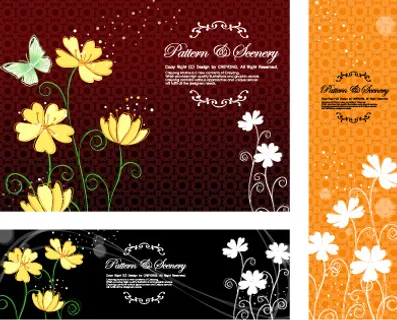 花朵蝴蝶古典花纹