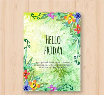 花草周五卡片