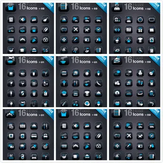 生活按钮图标矢量,免抠元素