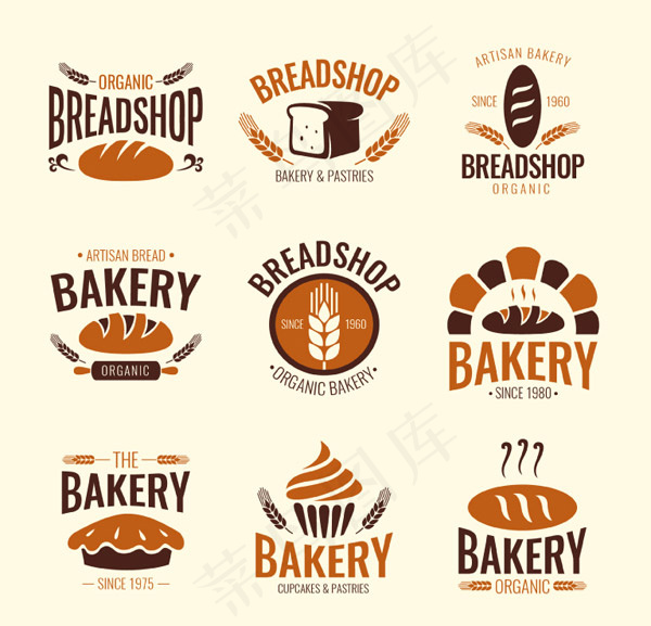 面包店标签