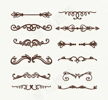 创意花纹分割线