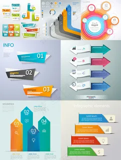 商务图表设计矢量