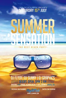 酒吧夏季派对海报