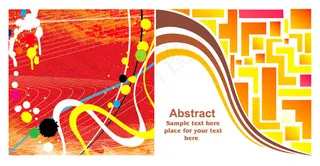 缤纷色彩背景,背景元素