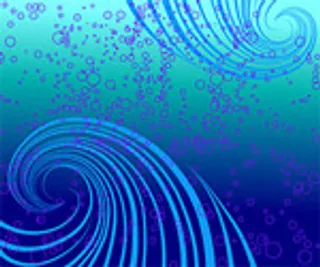 矢量圆点与动感线