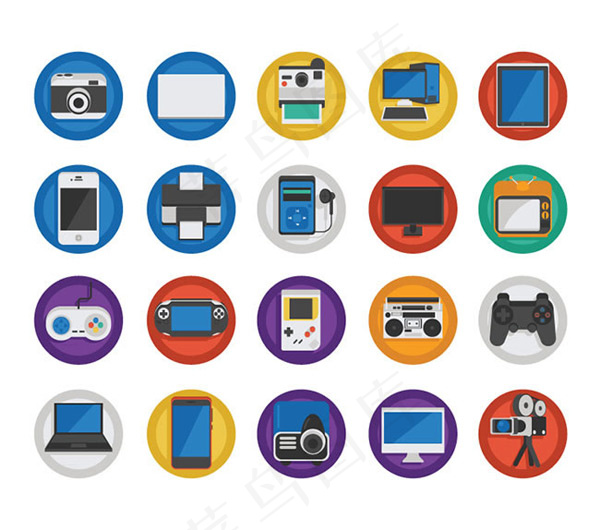 电子产品图标矢量,免抠元素