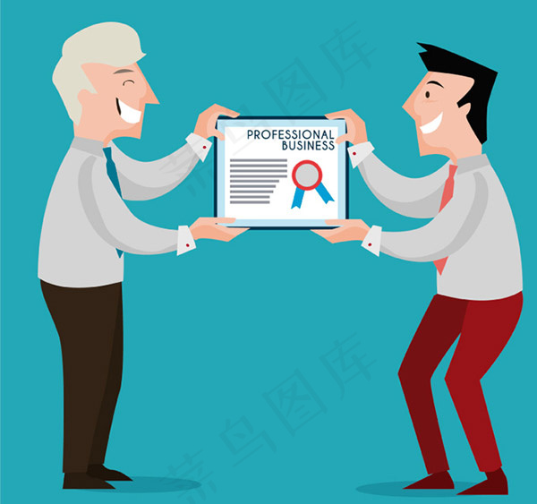 获得奖状的男子