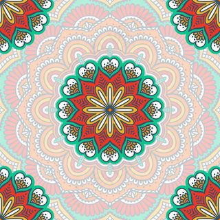 曼陀罗花朵背景