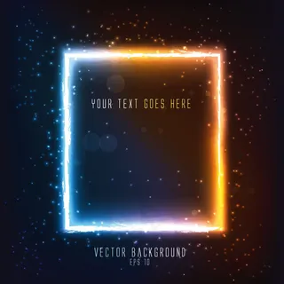 闪耀光效背景边框