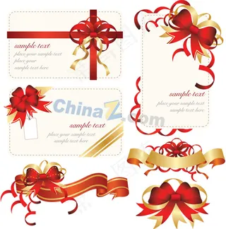 装饰贺卡蝴蝶结