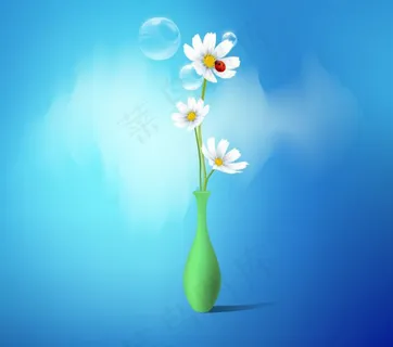 花瓶鲜花矢量图 花瓶鲜花矢量图