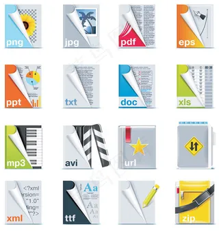 翻书效果图标,免抠元素