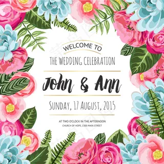 田园婚礼邀请卡 田园婚礼邀请卡