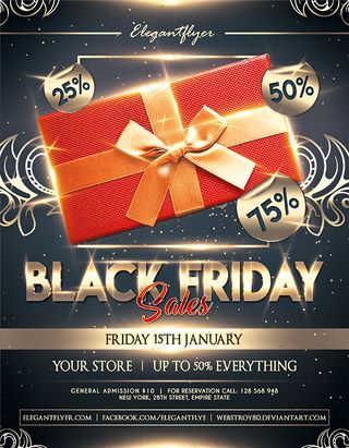 黑色星期五促销海报