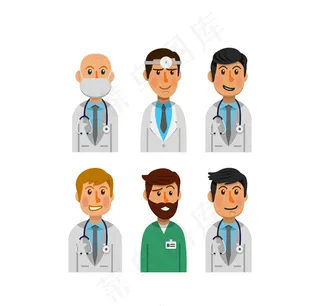 创意男医生半身像