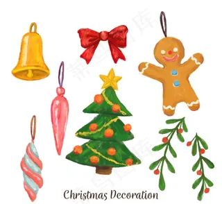 圣诞装饰物矢量