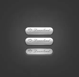 3D金属下载按钮