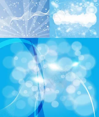 淡蓝空间背景,背景元素