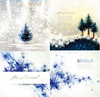 圣诞节雪地松树