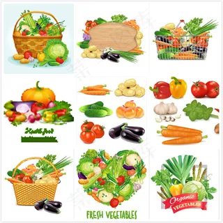 卡通蔬菜设计矢量