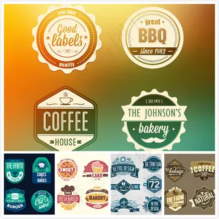 标签矢量素材