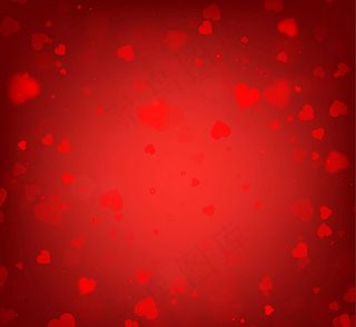 爱心光晕无缝背景