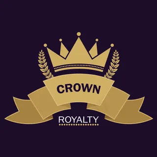 金色王冠标志标签,免抠元素