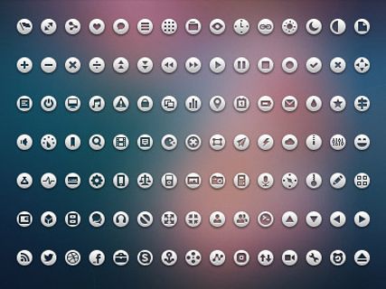 圆形小图标,免抠元素