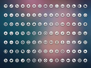 圆形小图标,免抠元素