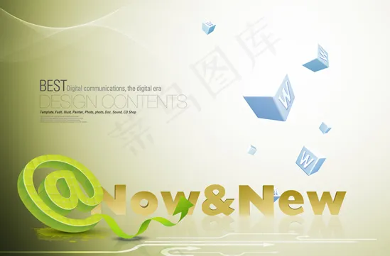 典雅电子商务,背景元素psd模版下载