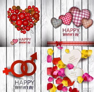 情人节木纹背景