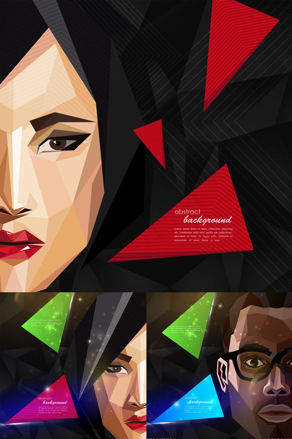 何拼接人物矢量