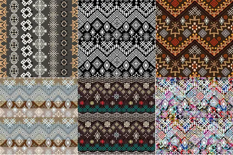 民族风花纹背景