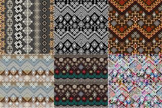 民族风花纹背景