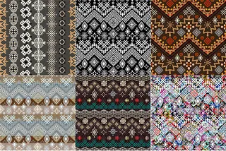 民族风花纹背景