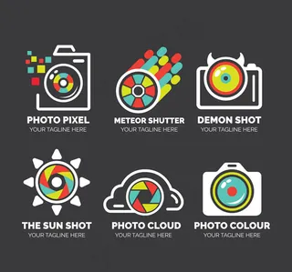 抽象照相机标志