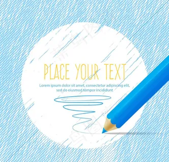 彩色铅笔文本背景