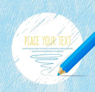 彩色铅笔文本背景