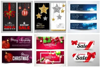 圣诞节新年矢量