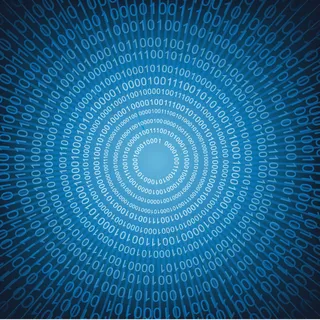 蓝色数字化背景,背景元素