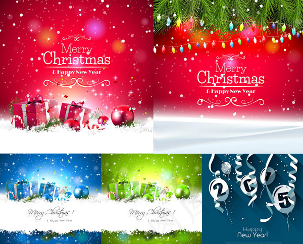 树枝与礼物盒吊球