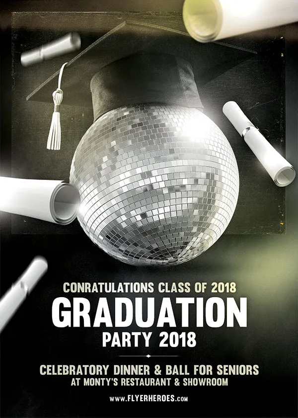 毕业晚会派对海报(1819X2551(DPI:300))psd模版下载