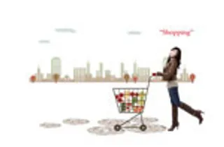 推购物车的女人